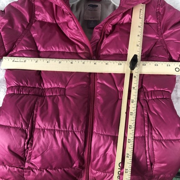 Old Navy Kids Girls Quilted Puffer Jacket Hooded Parka Coat Winter Warm Outwear - Picture 10 of 14